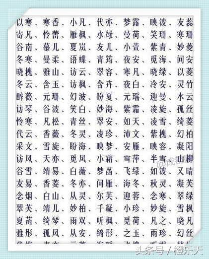 有了这些好听又有内涵的名字，家长给孩子取名不用愁了