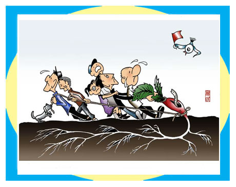 天天漫画网:漫画家李为民《造型独特 极具匠心》