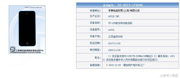 iPhone 4C再次入网许可证国家工信部！它是要和红米note抢千元手机销售市场？