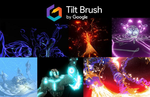 Google 'Tilt Brush'为HTC Vive产生三d VR美术绘画感受