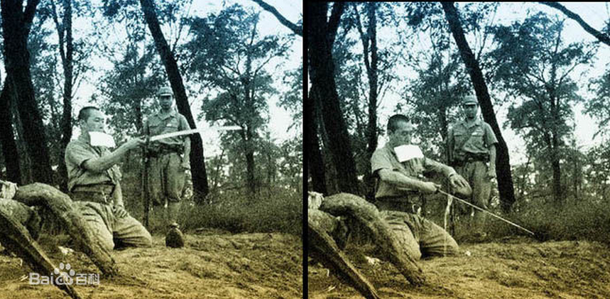 这个日本军人剖腹自杀，为何叫个小兵帮着打了一枪
