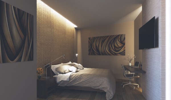 15个创意卧室背景墙灯光效果设计
