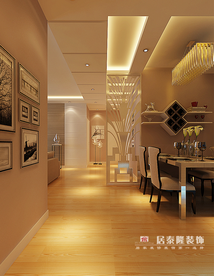 哈尔滨现代简约风格三室两厅装修设计