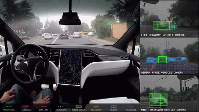 人工智能炼成老司机，动图体验无人驾驶眼中的马路，爽歪歪