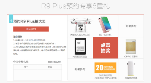 显示屏更大续航力更强 OPPO R9 Plus打开预定