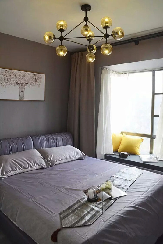 充满色彩线条与艺术感！广州120平美式三居室