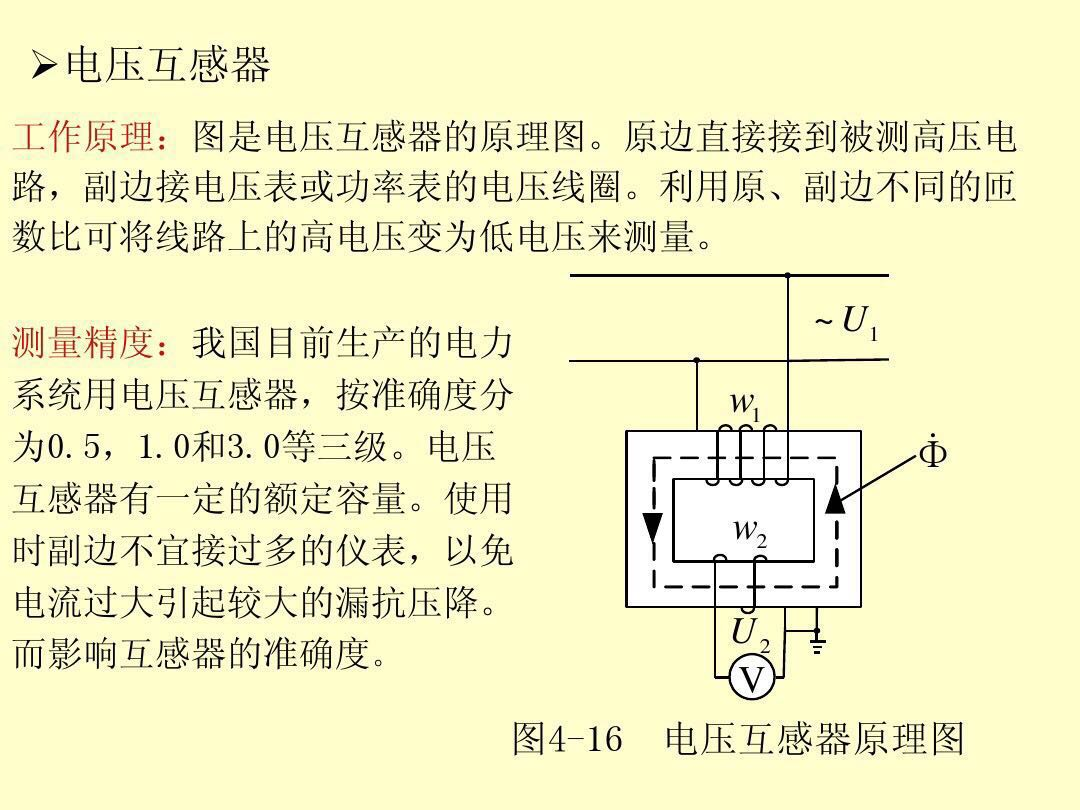 电压互感器和电流互感器的区别