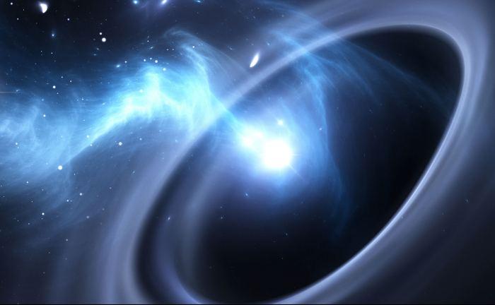 天文学家弄清楚了黑洞是如何在光年外的空间中喷射出相对论性物质