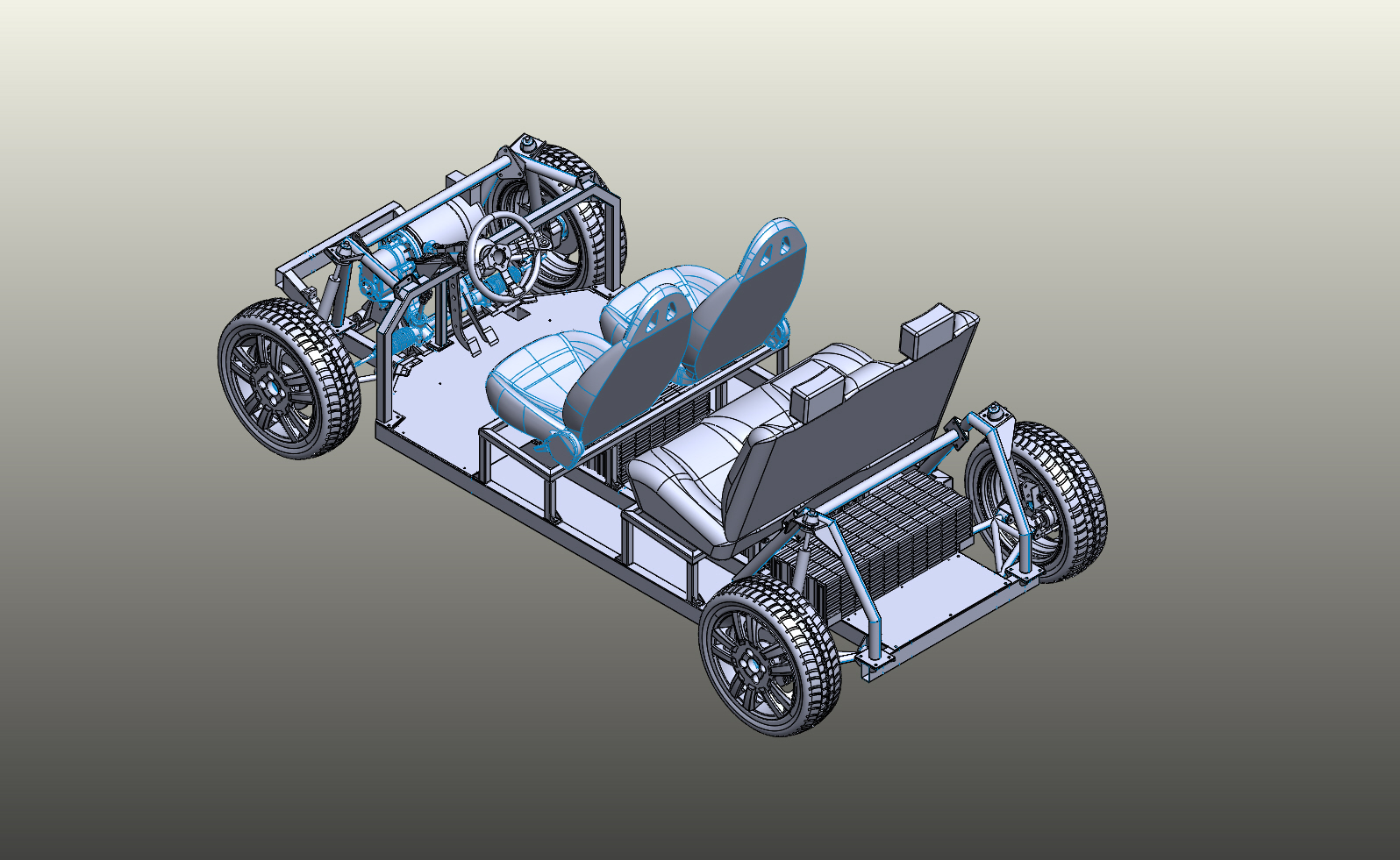 Tabby EVO四座版纯电动车实体模型开源系统3d图纸纸 Solidworks设计方案 附STP