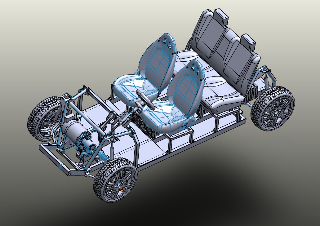 Tabby EVO四座版纯电动车实体模型开源系统3d图纸纸 Solidworks设计方案 附STP