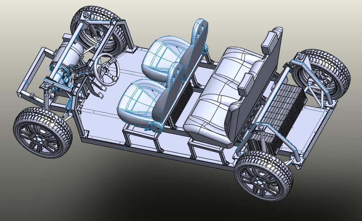 Tabby EVO四座版纯电动车实体模型开源系统3d图纸纸 Solidworks设计方案 附STP