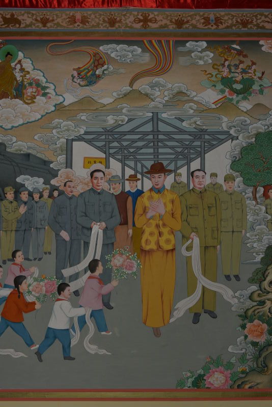 唐卡绘画大师桑杰本的巨幅唐卡《一代宗师十世班禅》