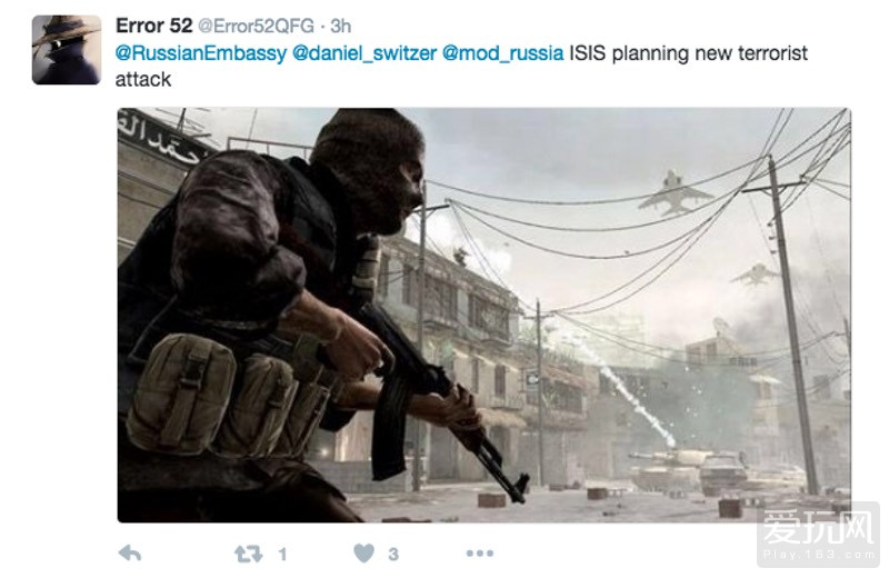 俄罗斯借电子游戏元素助战反恐