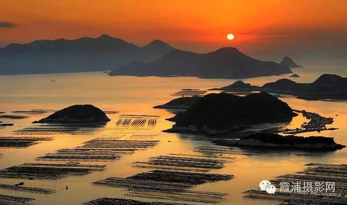 中国最美滩涂霞浦的晨曦与黄昏