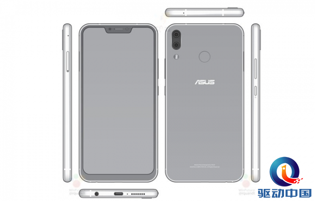 asus异型全屏手机ZenFone 5曝出：刘海屏 双摄像头