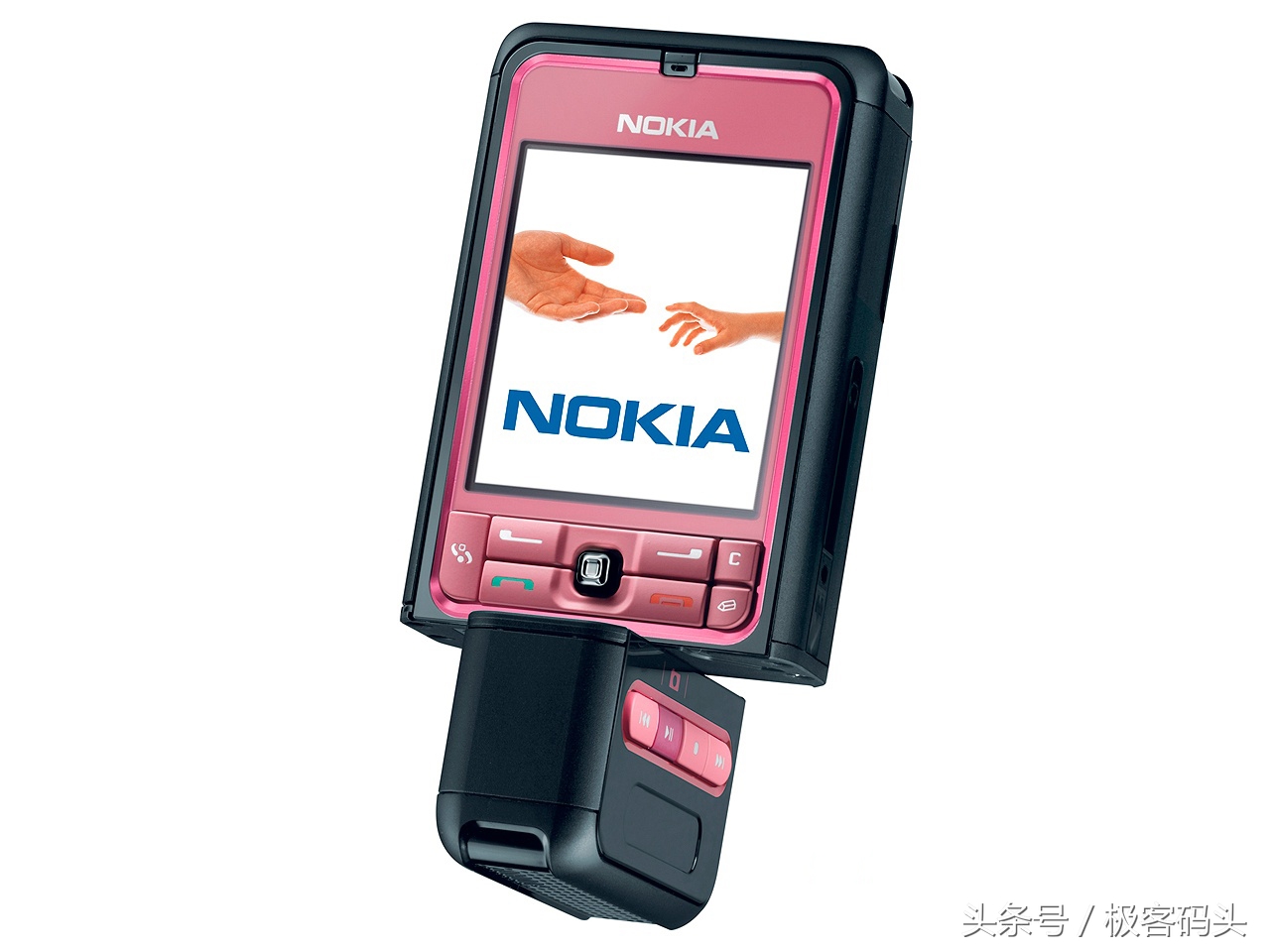 Nokia这款口红手机上只比唇膏大一圈，专为女士设计方案，键入方法迥异