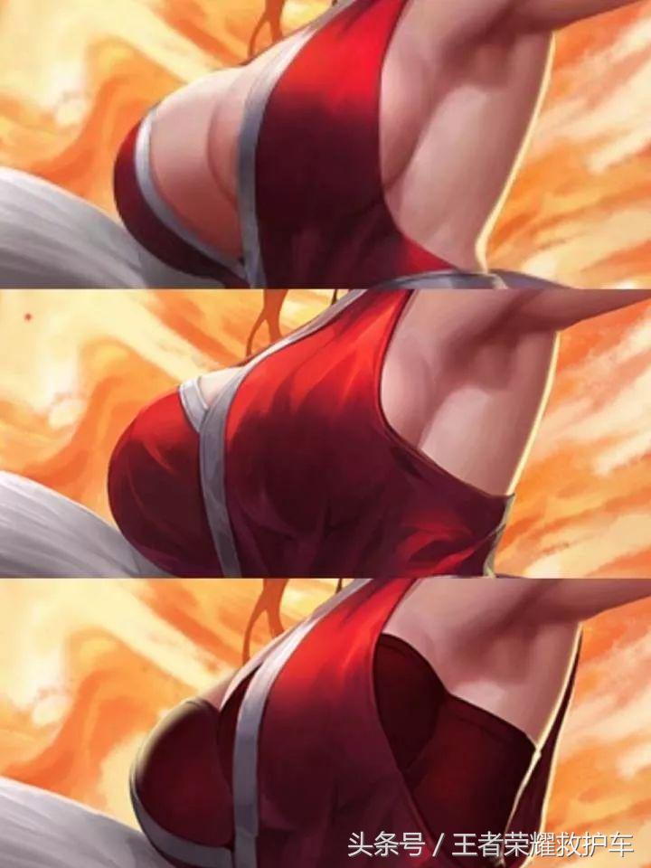 王者荣耀：放大后的峡谷女英雄身材居然乳此诱惑图片