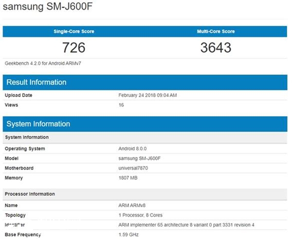 中档型号现身 三星发布新产品J系列产品手机上