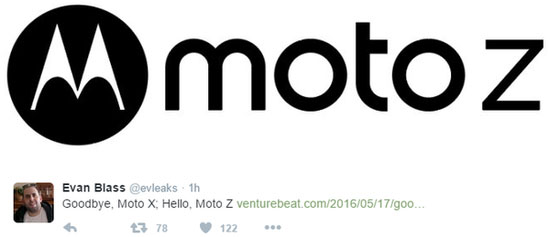 Moto高端机型要更名 X将被Z代替