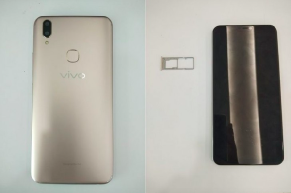 vivo V9真机再曝:后置摄像头指纹识别 双摄像头 刘海屏