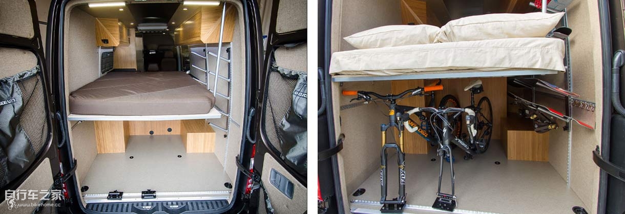 2015款奔驰Sprinter 4X4旅行房车 非常适合自行车队
