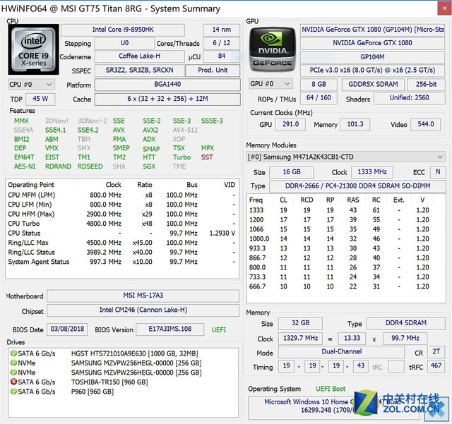 真能上4.8GHz？i9 8950HK旗舰级CPU超频感受