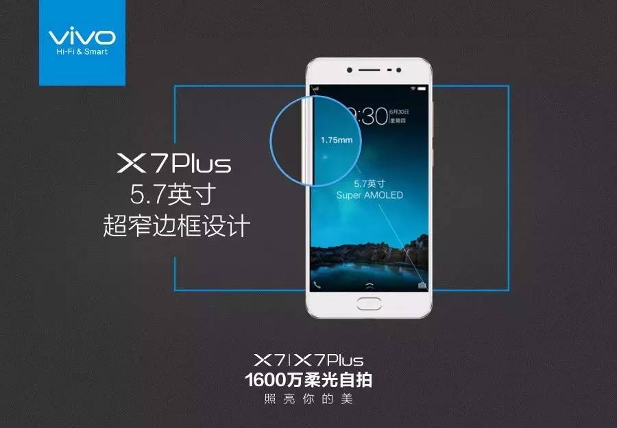 新品5.2英寸单手最爽，售价2498元起的vivo X7/X7Plus要照亮你的美