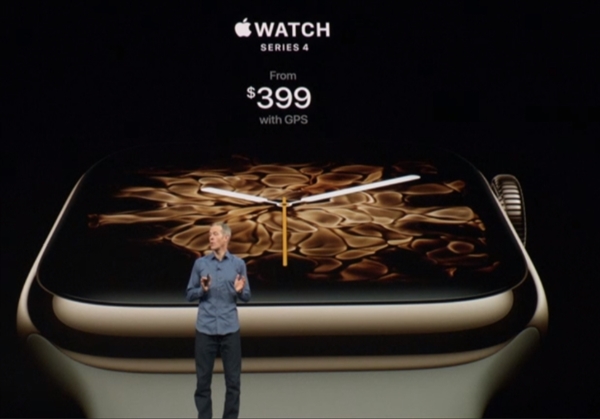 Apple Watch Series 4智能手环公布：2700元开售