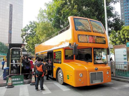 双层观光巴士进入广州CBD 专家建言：车到位了远远不够