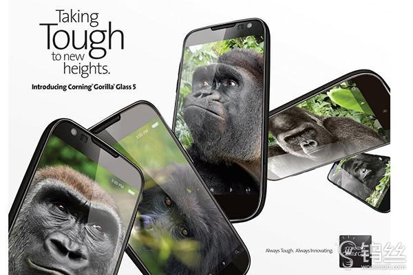 不害怕摔的手机屏 康宁公布第五代大猩猩玻璃