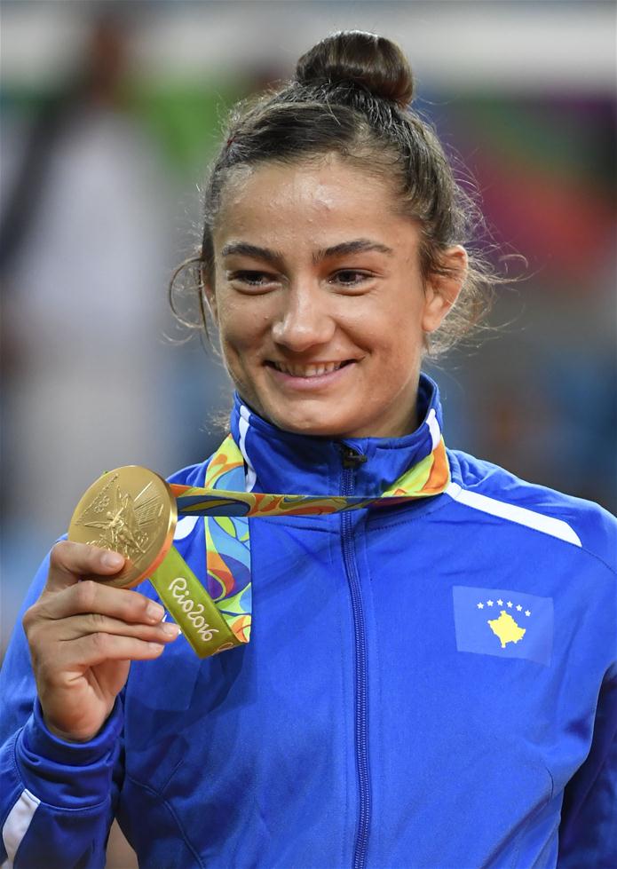 女子柔道52公斤级：科索沃选手夺冠