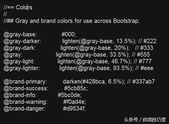 定制你的bootstrap之--修改less文件1