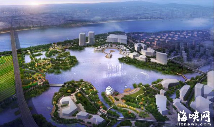 琅岐红光湖景观进场施工　打造“海绵城市”试点
