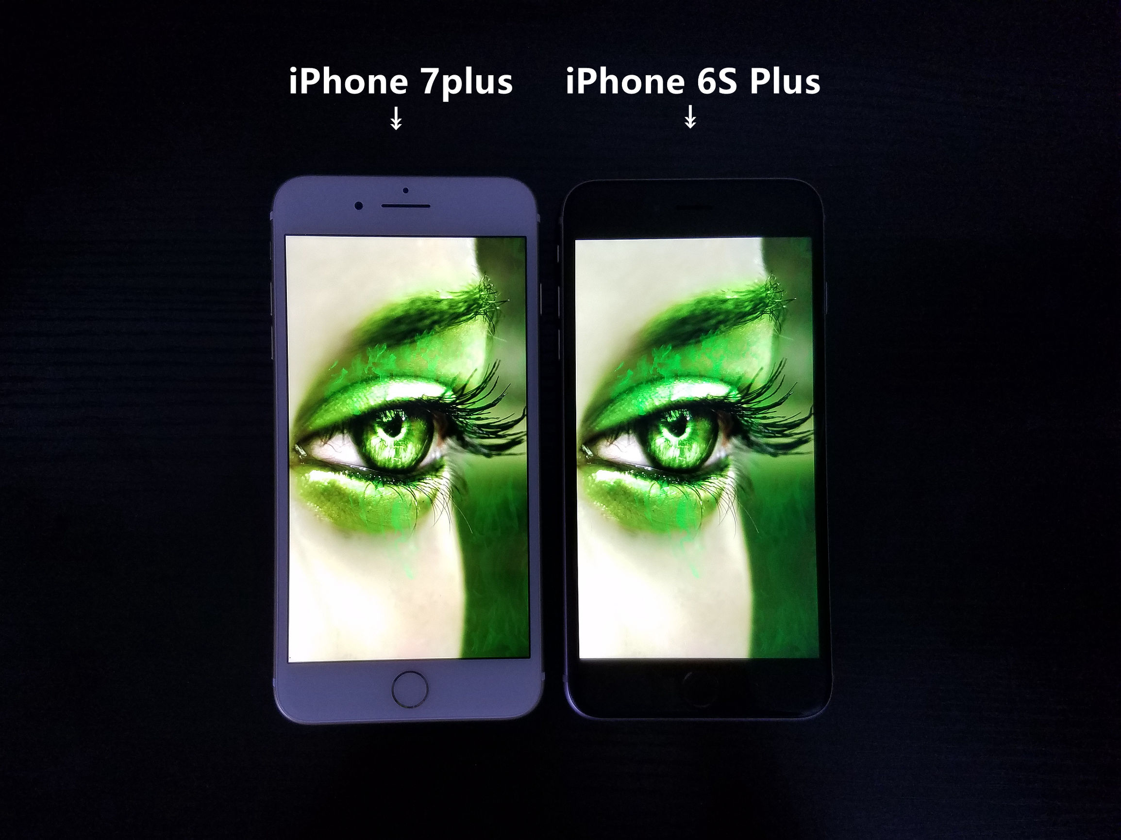 苹果7plus和6splus对比，苹果7plus和6splus屏幕显示对比？