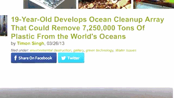 17岁他说要把海洋清洗干净，没人相信，21岁他做到了！