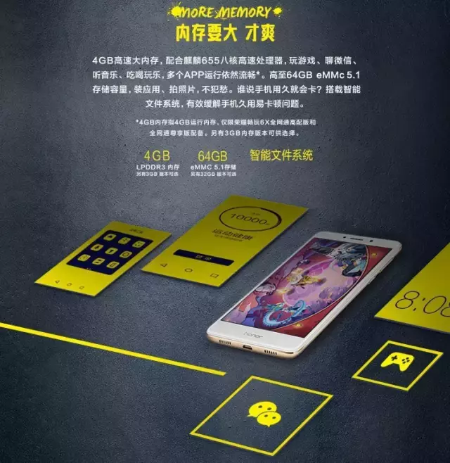 华为公司荣耀畅玩6X宣布公布丨千元手机队伍 玩的便是6
