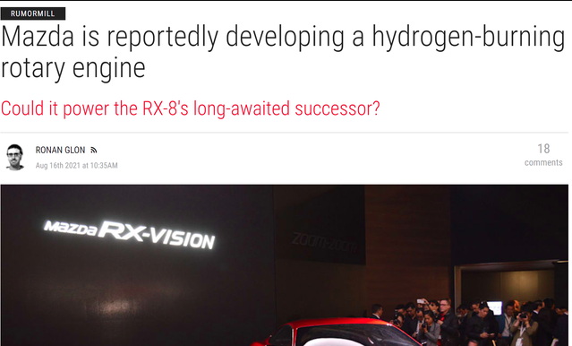 马自达搞转子之心不灭，这回居然是氢燃料转子引擎，什么高科技？