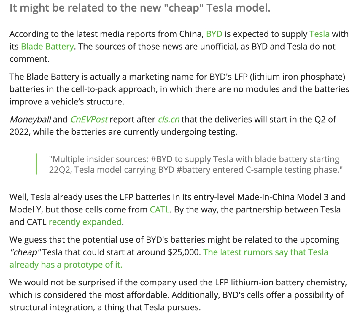 比亚迪和特斯拉的这波操作，八九不离十了