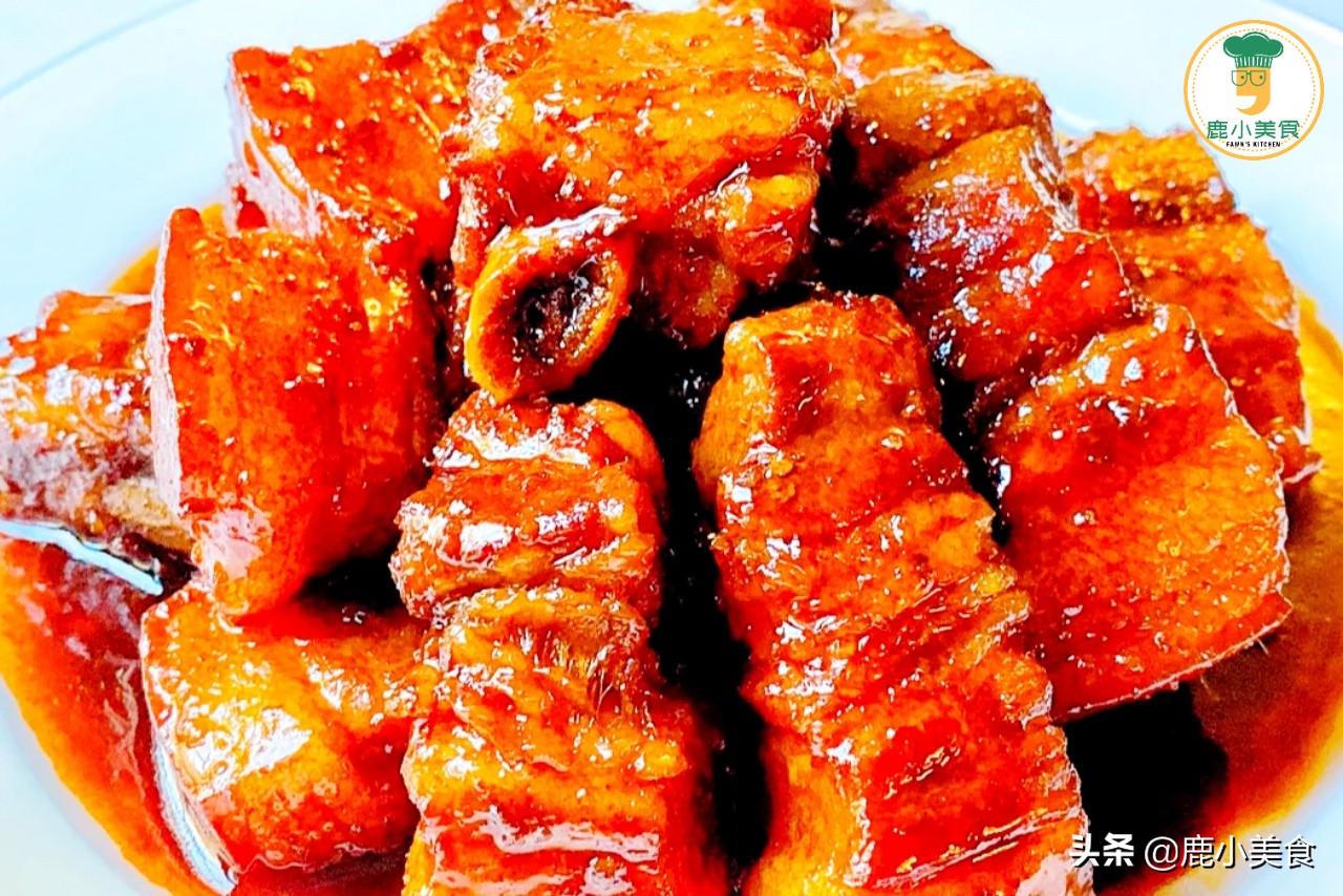 年夜飯，寓意“鴻運當頭”的紅燒肉，不焯水做法，肉嫩醬濃不肥膩
