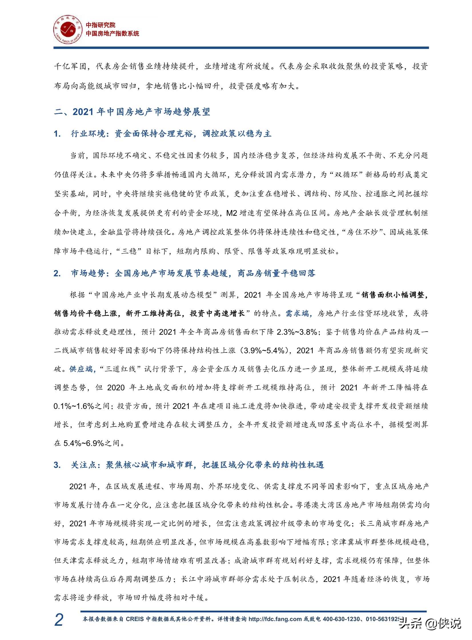 2020中国房地产市场总结暨2021趋势展望