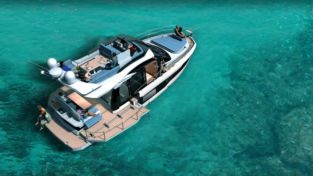 卡帝尔「Galeon 400 Fly」飞桥游艇,家庭巡航不可错过的选择