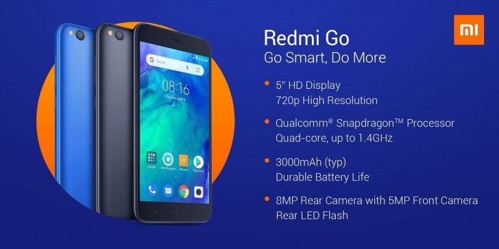 红米noteRedmi Go手曝出：2GBB 8GB，配用骁龙425CPU