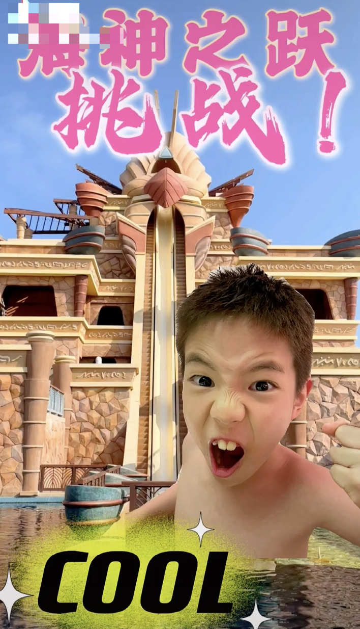 度假一家三亞度假被偶遇，神秘女孩兒現身，再被質疑是霍思燕二胎