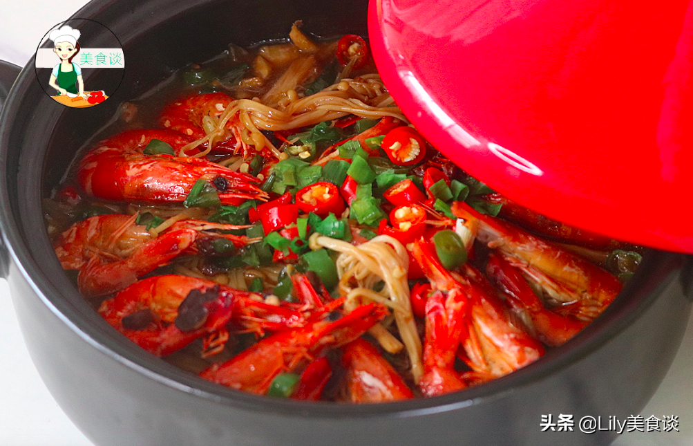 大蝦這樣吃最過癮，比水煮入味，比油炸健康，燜一燜，3分鐘出鍋