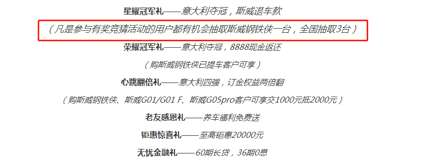 意大利歐洲杯奪冠，斯威退購車款？這事并沒有那么簡單