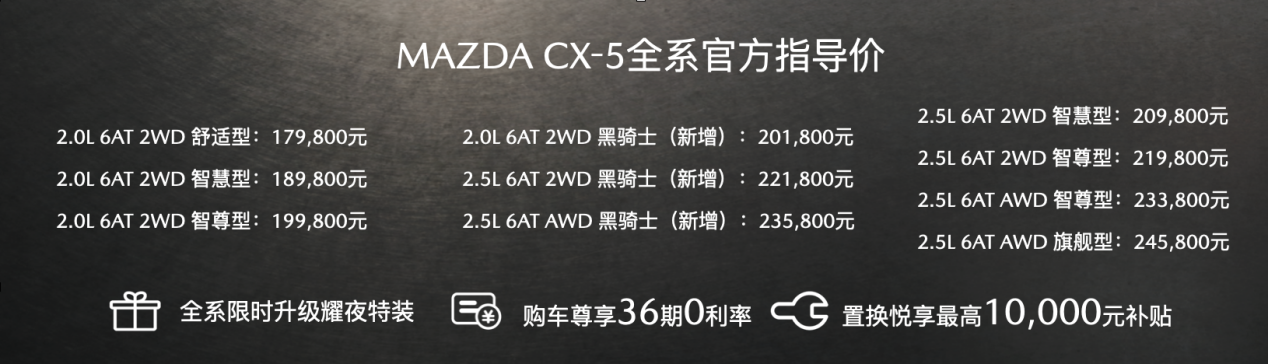 长安马自达春夏焕新季活力开启全新MAZDA CX-5「黑骑士」劲飒上市