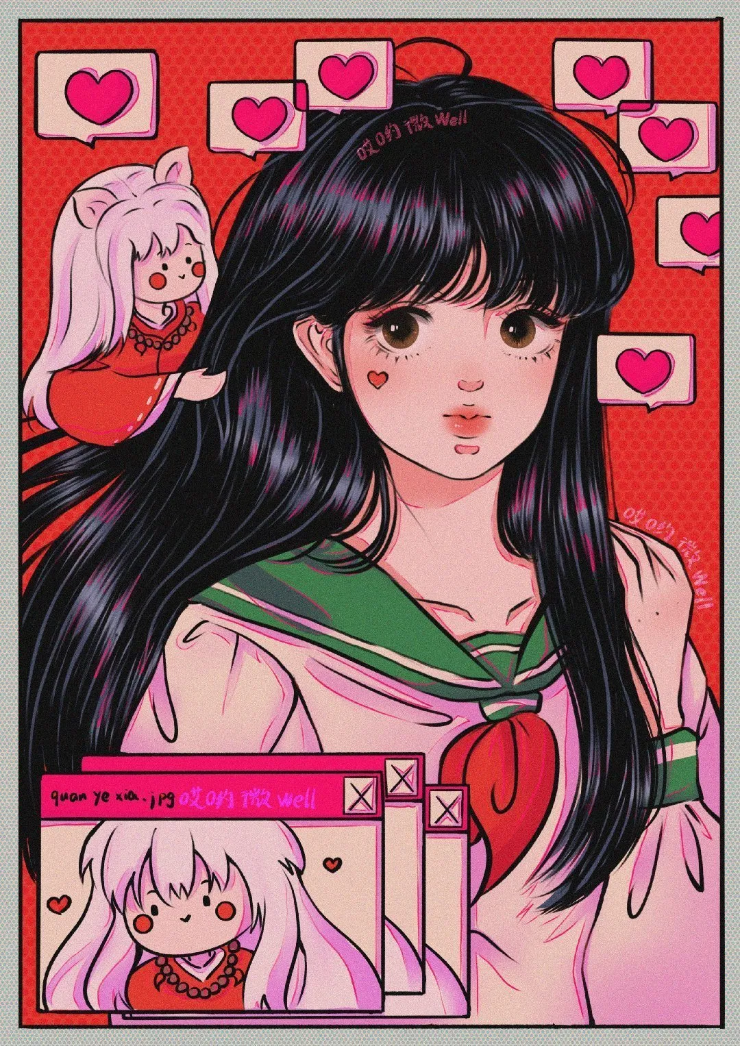 女神 日暮戈薇小櫻知世亞夢毛利蘭水兵月羽丘芽美小甜甜李美玲 頭像潮圖繪集 Mdeditor