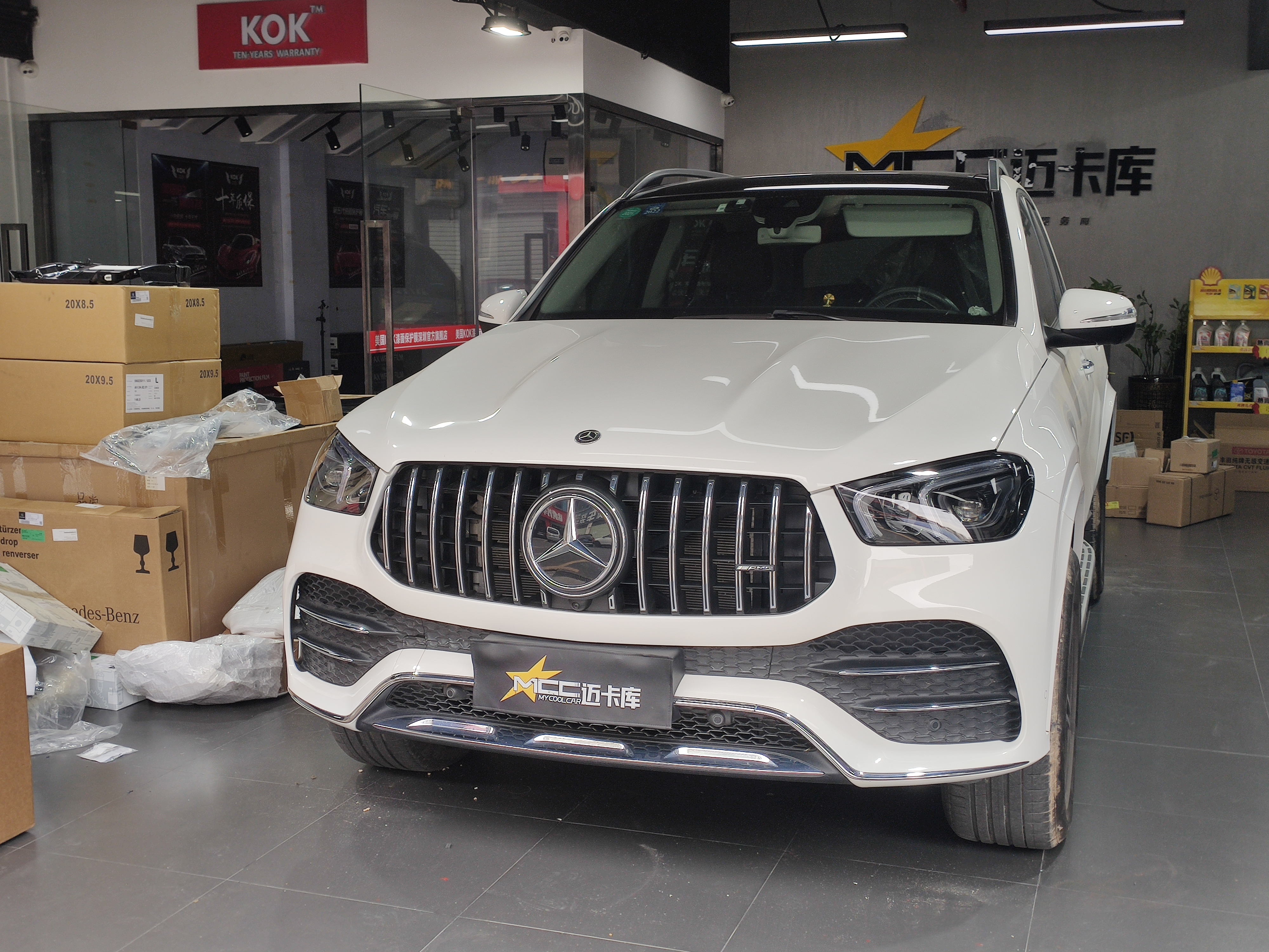 450改53 amg包围,原厂竖条中网更显运动感_奔驰_德系车型改装区_欧卡