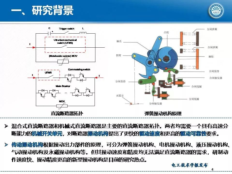 華中科技大學(xué)陳立學(xué)副教授：直流開關(guān)操動機構(gòu)及電磁斥力機構(gòu)研究