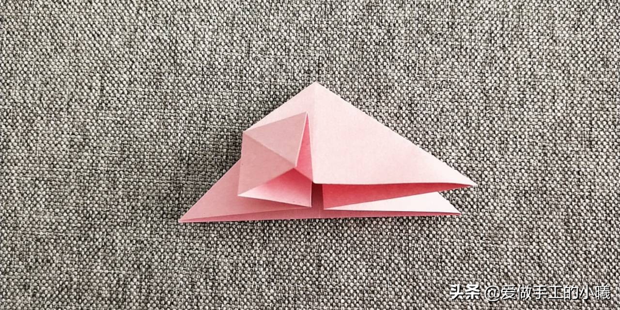 最简单的玫瑰花折纸教程，精致漂亮，只需几步就完成